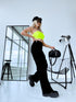 NEON SALADGREEN crop top "BETTY 004"